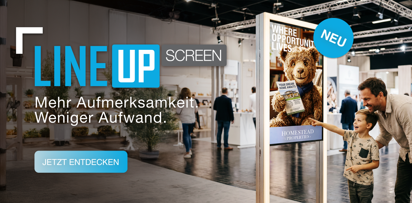 Digital Signage trifft LINEUP 