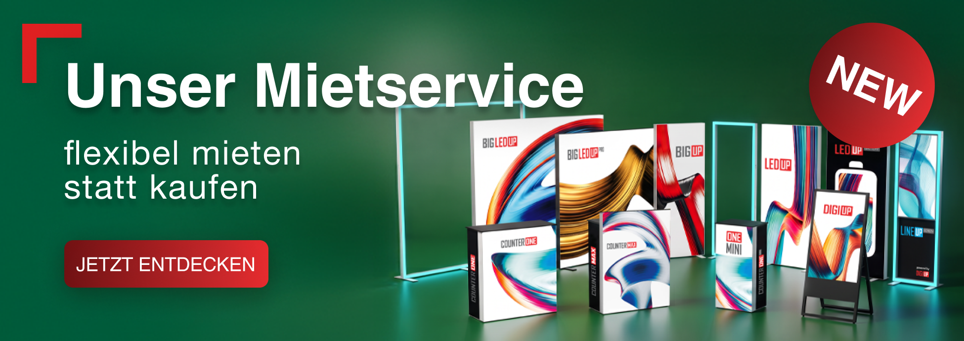 NEU: Unser Mietservice 